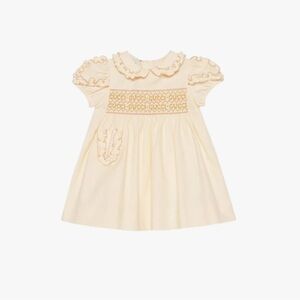 Gucci Cream Baby Dress with Pink Accents